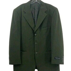 Vittorio St. Angelo Suit Blazer Men's 52R Brown Single Breasted Jacket